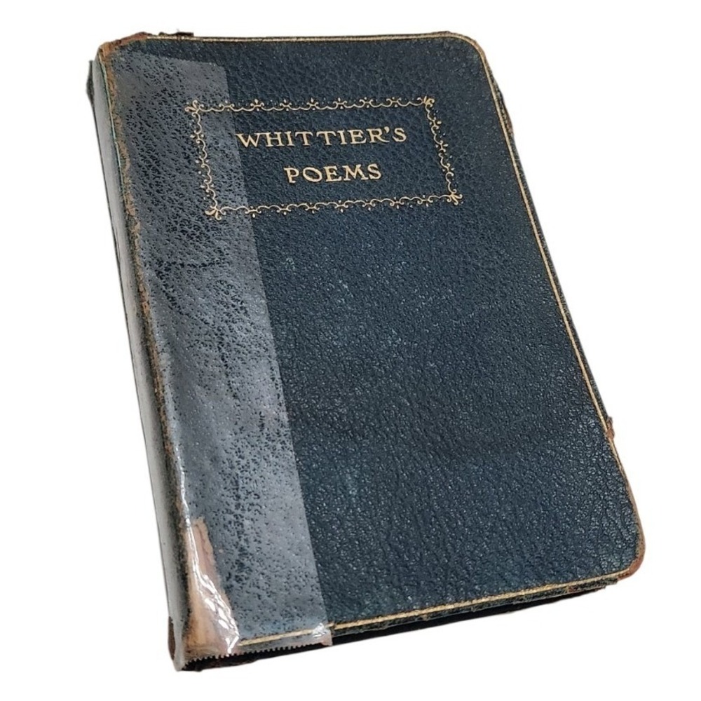 Antique 1902 The Poems of John Greenleaf Whittier Thomas Y Crowell Gilt Edges